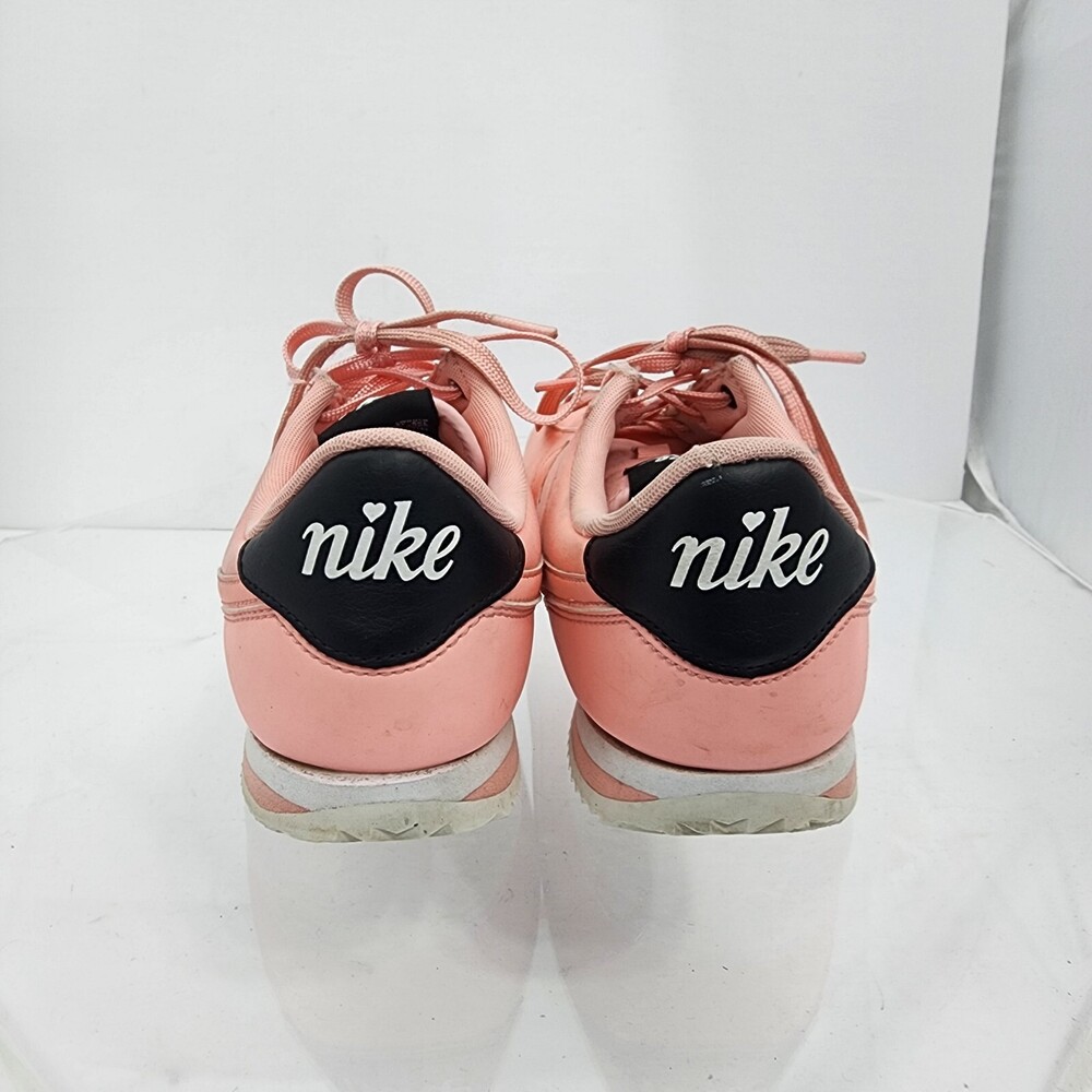 Nike Cortez Youth 7 Y/8.5 Coral Pink TXT VDAY Valentines Day AV3519-600 Sneakers - Picture 7 of 11